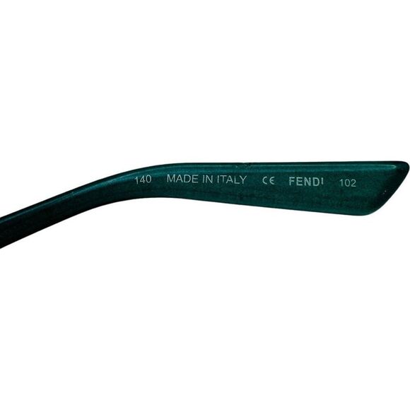 FENDI F899 027 Blue Green Aqua Teal Prescription Frames Luxury Designer Glasses - Picture 6 of 6